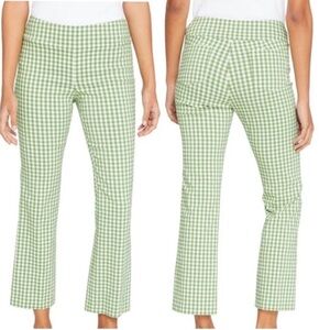 J. McLaughlin
Women's J.mclaughlin 8 Green White Gingham Stretchy Cropped Pants